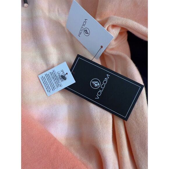 Volcom Women's Orange Iconic Stone Pullover Hoodie Size L *Rare* - Picture 4 of 8